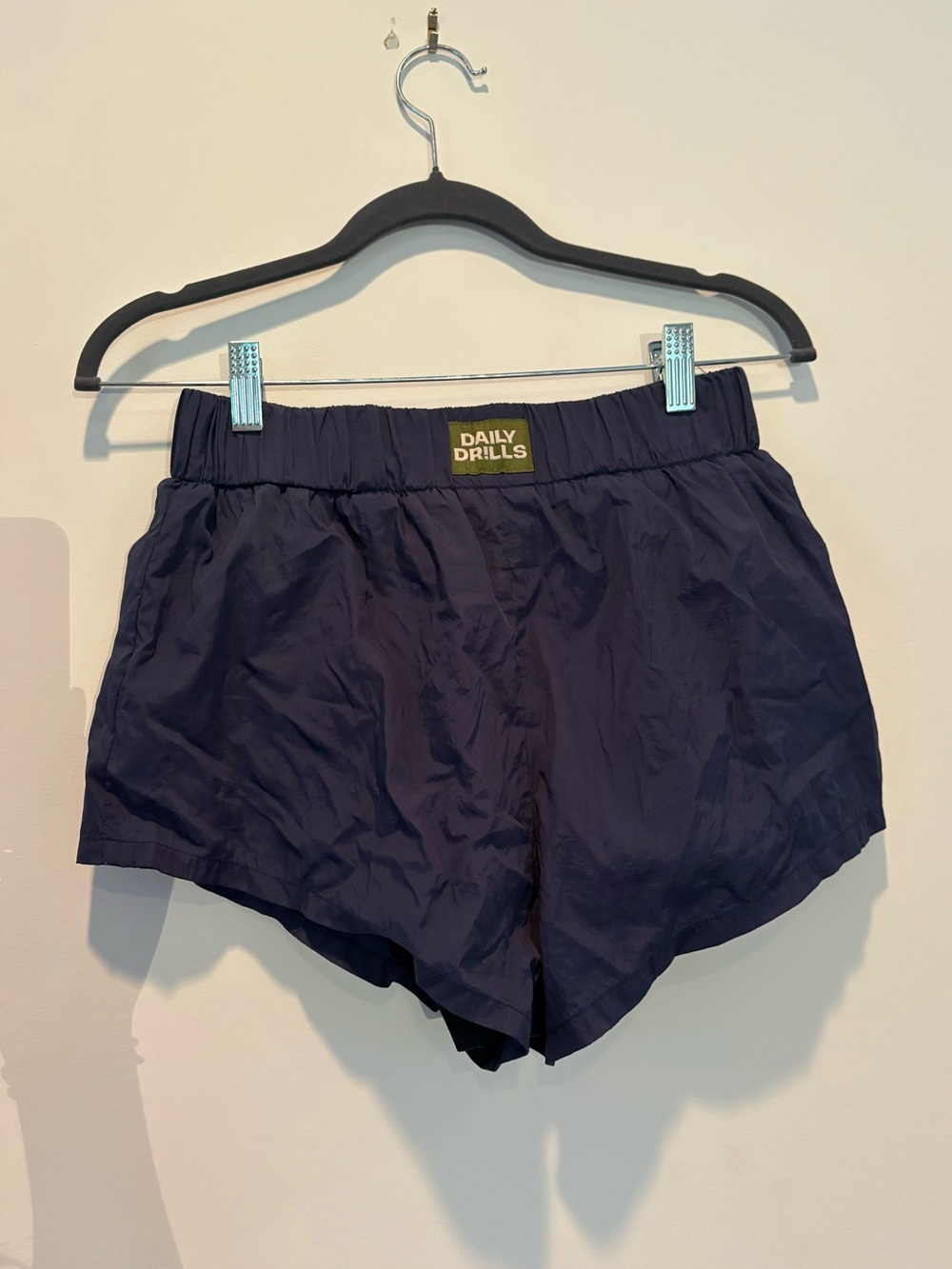 Daily Drills Navy Blue Women's Athletic Shorts